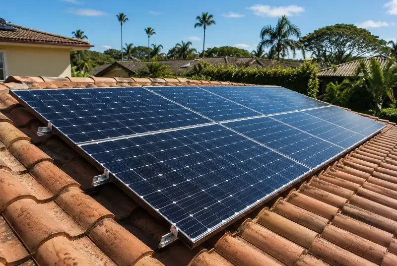Installation de panneaux solaires à Courchelettes